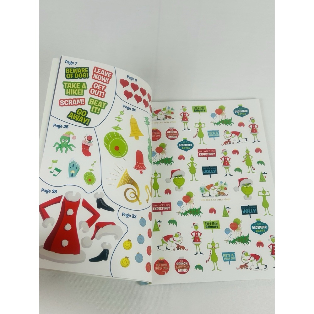Dr. Seuss The Grinch A Wonderfully Awful Sticker Book 500 Stickers Christmas NEW - Picture 5 of 12